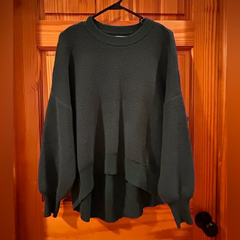 RD Style Dark Green Crew Neck Sweater